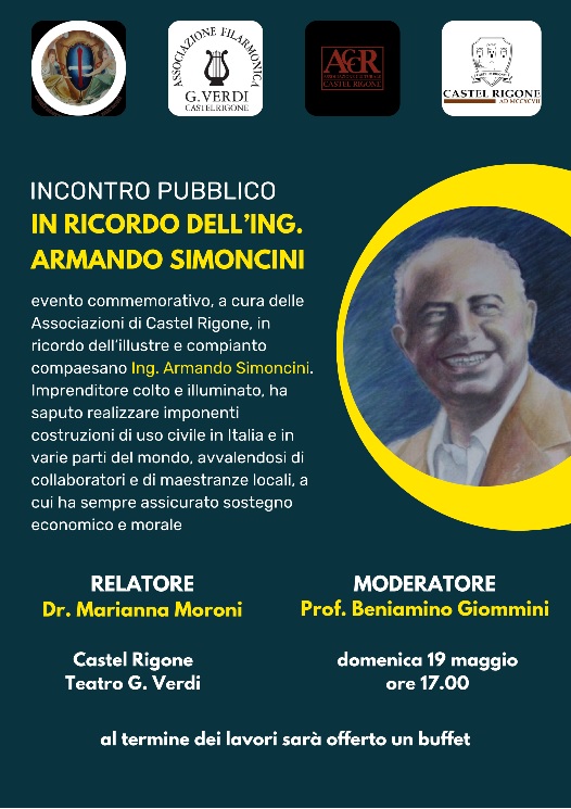 Incontro pubblico in ricordo dell’ing. Armando Simoncini